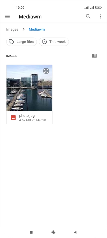 Press the required file.