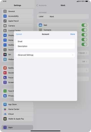Press Advanced Settings.