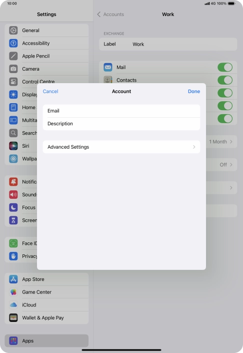 Press Advanced Settings.