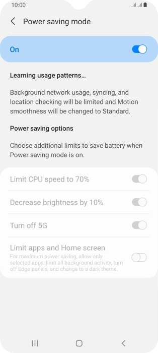 Press the Home key to return to the home screen.