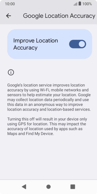 If you press the indicator next to 