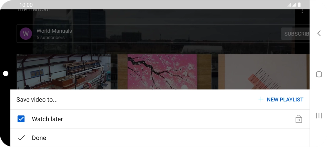 Press the required playlist. Press the required playlist.