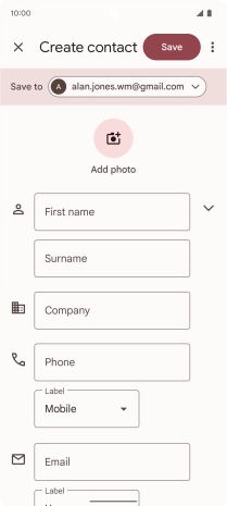 Press the drop down list next to 