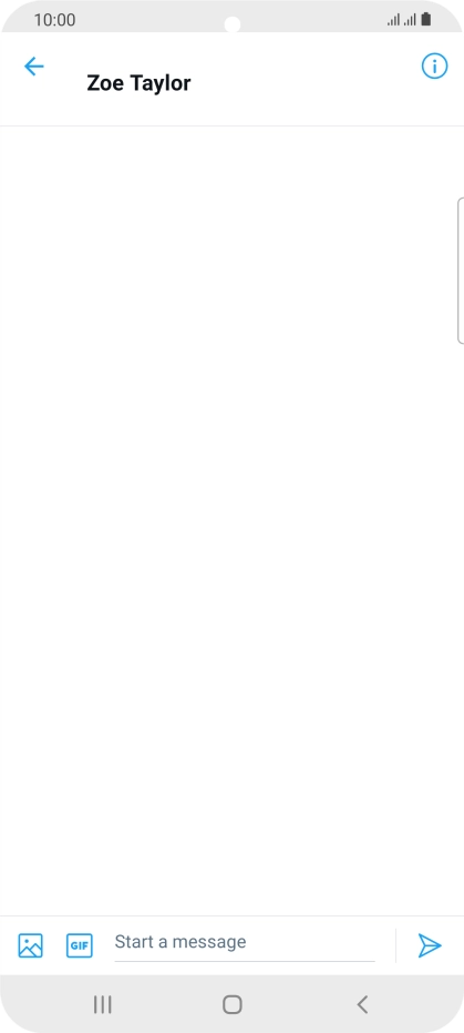 Press the text input field.