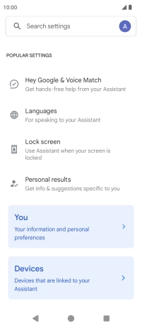 Press Hey Google & Voice Match.