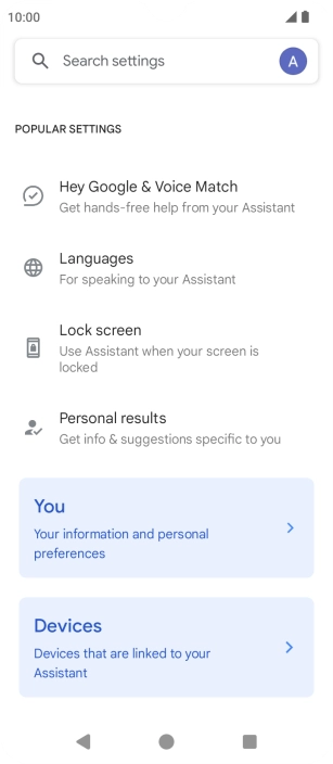 Press Hey Google & Voice Match.
