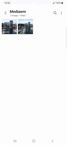 Press the required picture or video clip.