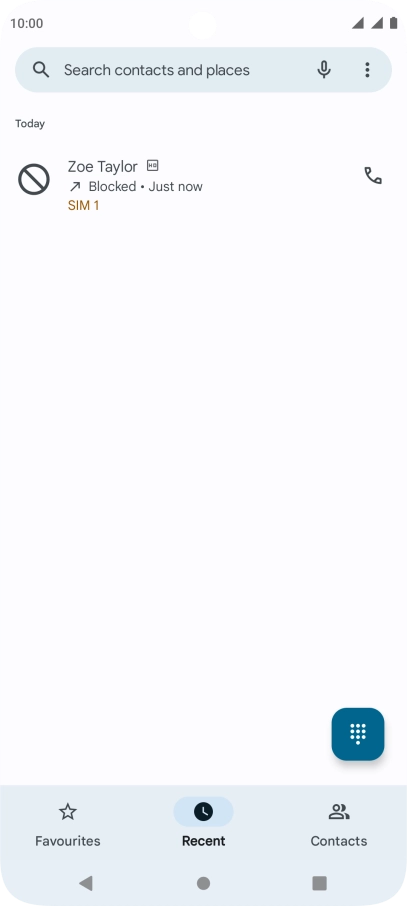 Press the Home key to return to the home screen.