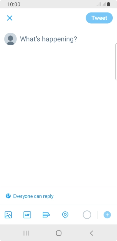 Press the text input field.