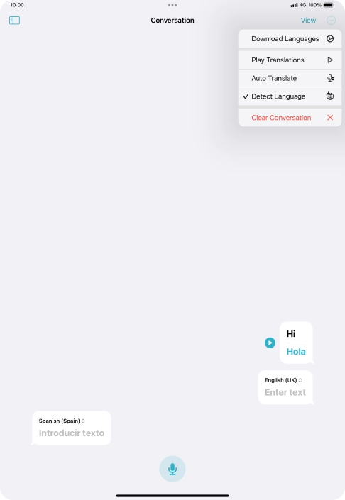 Press Clear Conversation.