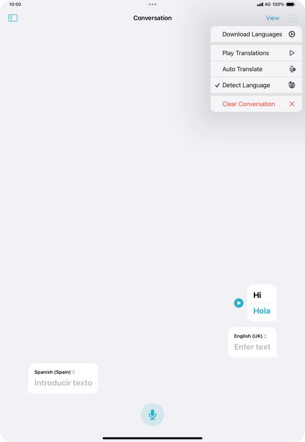 Press Clear Conversation.