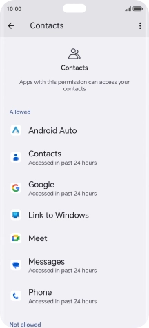 Press the required app.