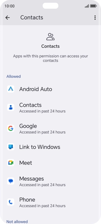 Press the required app.