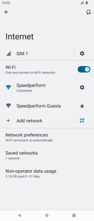 Press the Home key to return to the home screen.