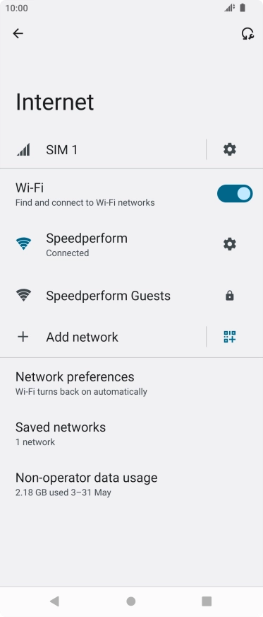 Press the Home key to return to the home screen.