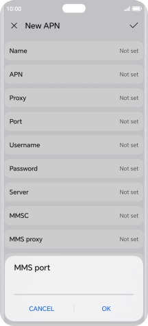 Key in 8799 and press OK.