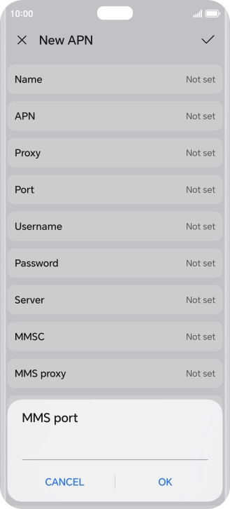 Key in 8799 and press OK.