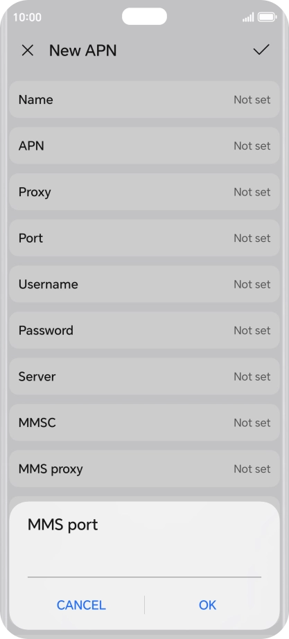 Key in 8799 and press OK.