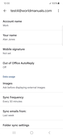Press Account name and key in the required name.