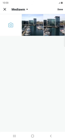 Press the required picture or video clip.