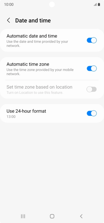 Press the Home key to return to the home screen. Press the Home key to return to the home screen.