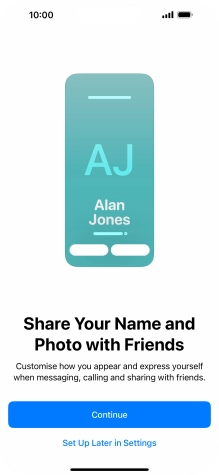 Press Continue. Press Continue.