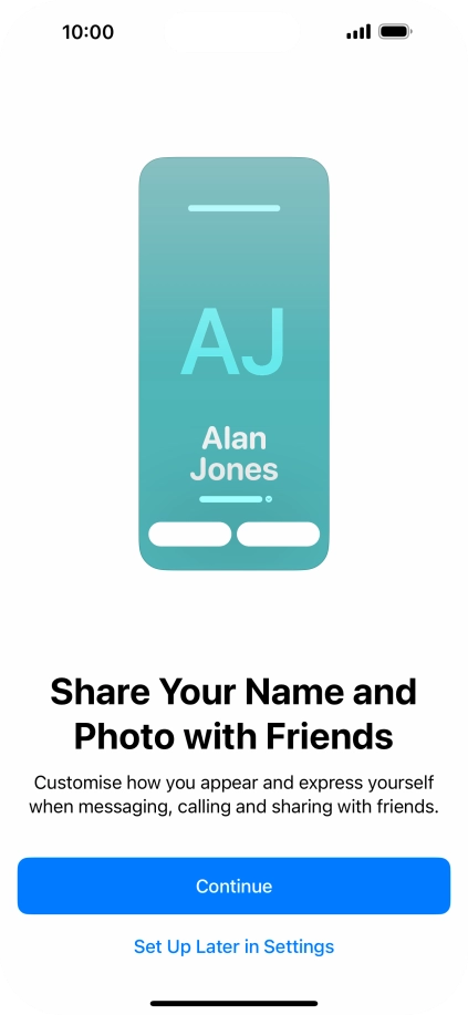 Press Continue. Press Continue.