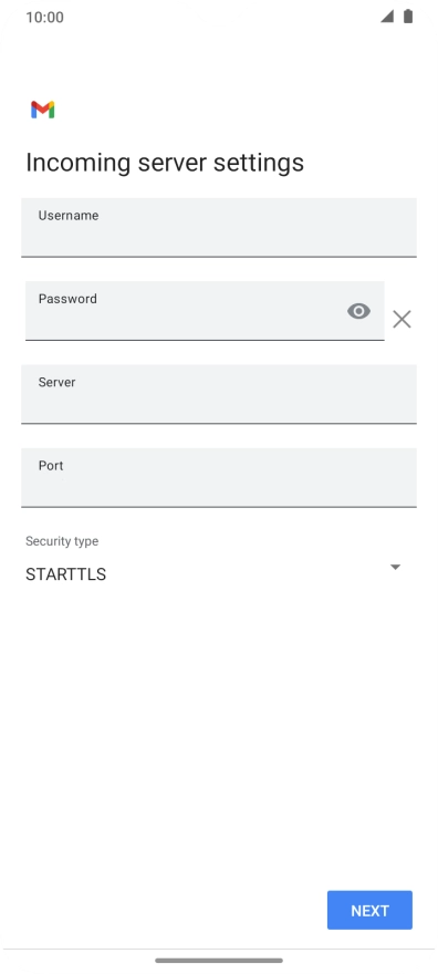 Press the field below 