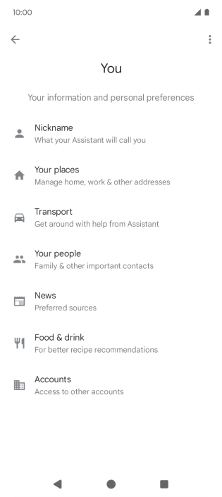 Press the Home key to return to the home screen.