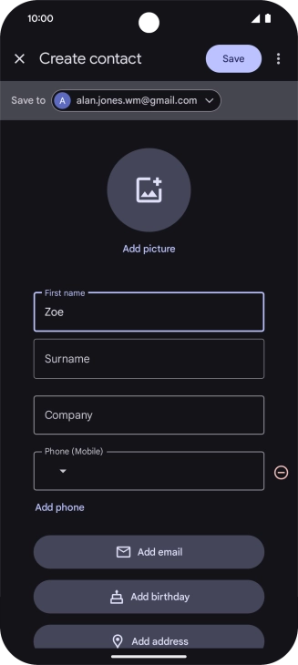 Press Surname and key in the required last name.