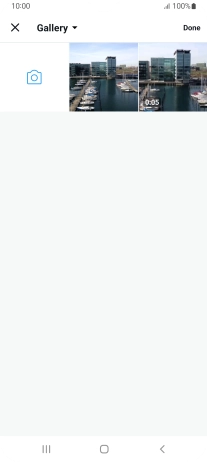 Press the required picture or video clip.