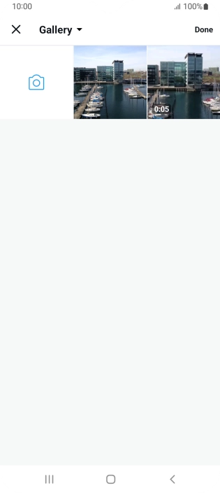 Press the required picture or video clip.