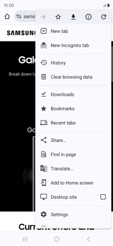 Press Settings. Press Settings.