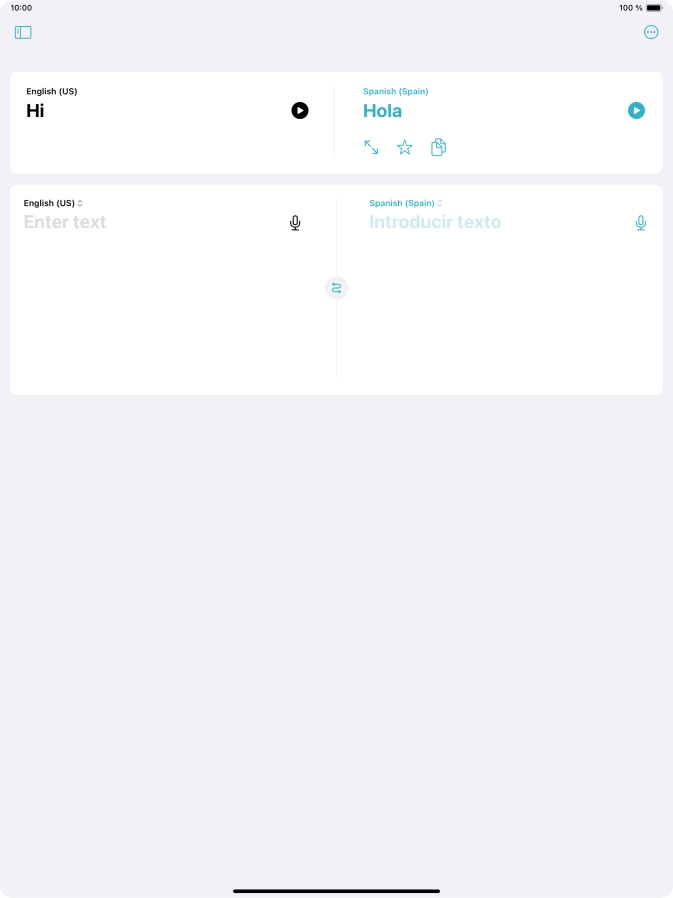 Press the screen size icon.