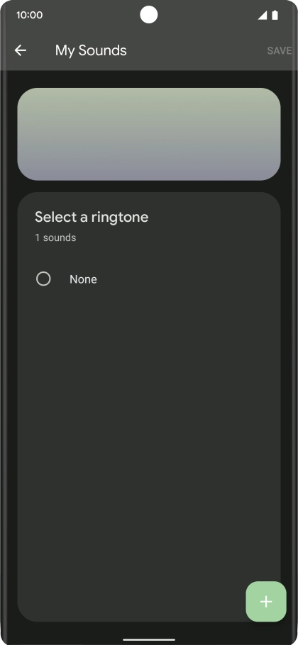 Press the add ring tone icon and go to the required folder.