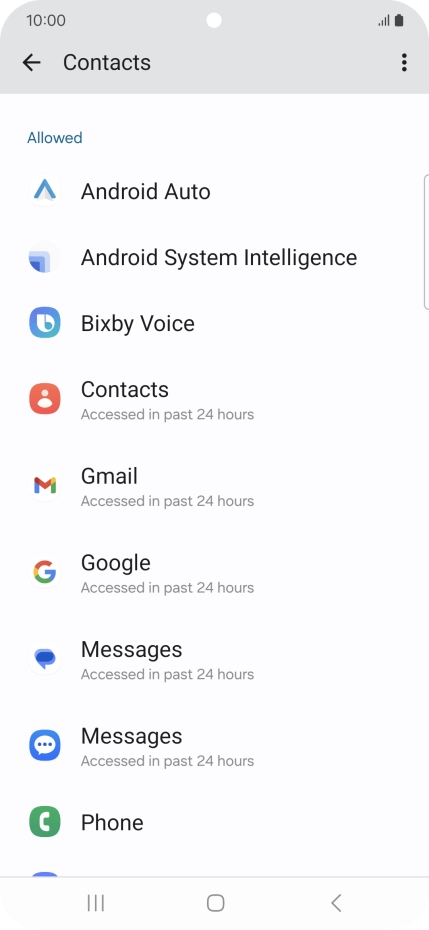 Press the required app.