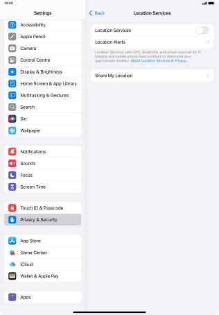 Press the indicator next to Press the indicator next to