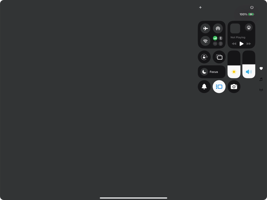 Press anywhere on the screen.