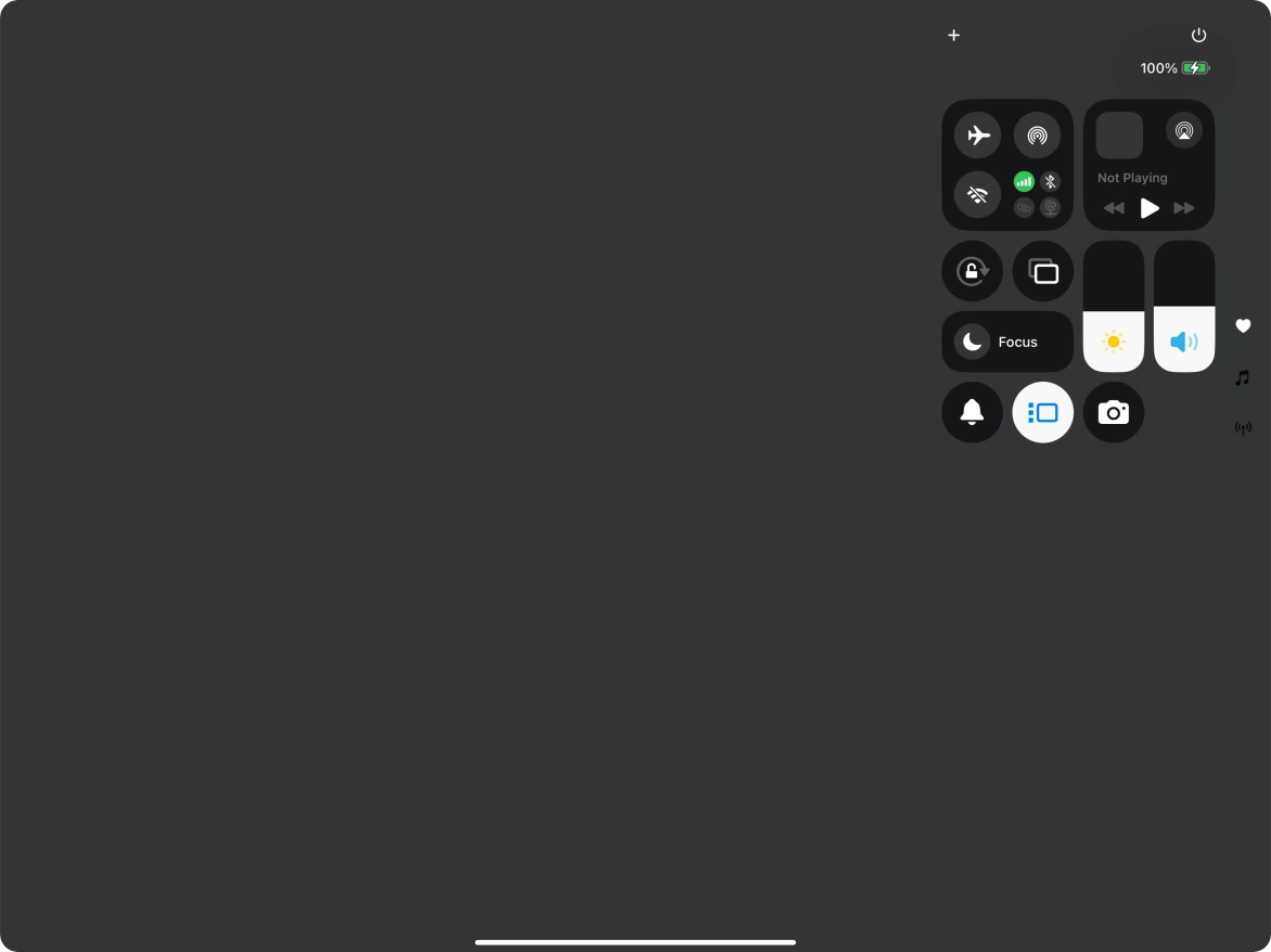 Press anywhere on the screen.