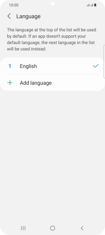 Press Add language. Press Add language.