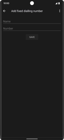 Press Name and key in the required name.