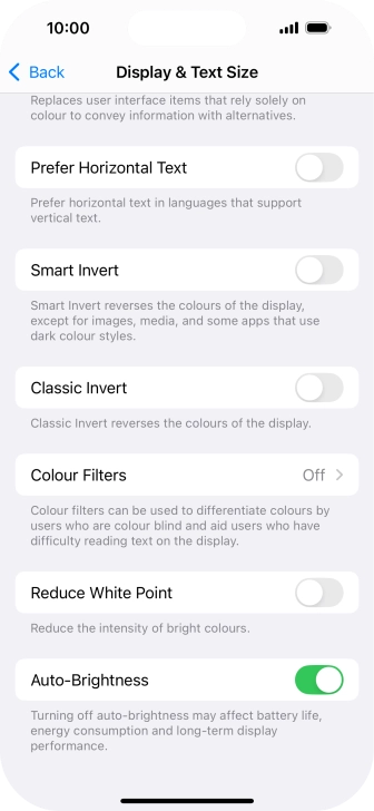 Press the indicator next to Press the indicator next to
