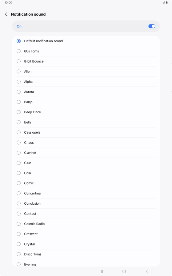 Press the required message tones to hear them.