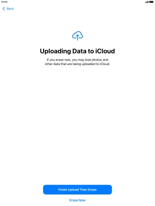 Press Erase Now. Press Erase Now.