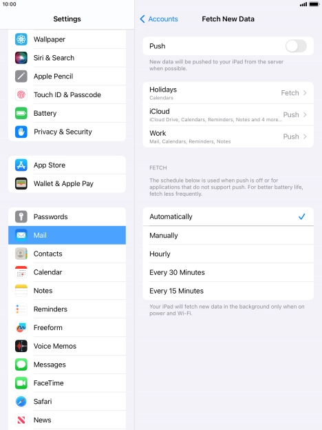If you turn off the function, press the required setting. If you turn off the function, press the required setting.