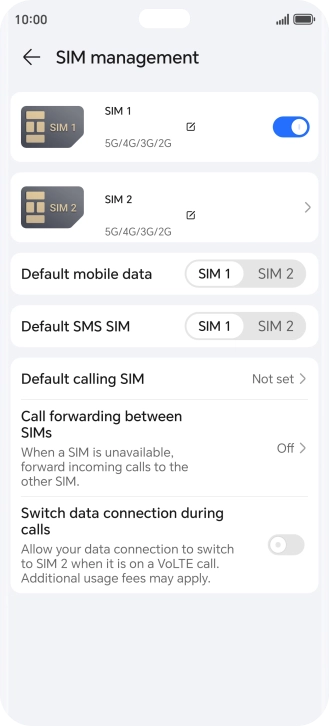 Press the required price plan.