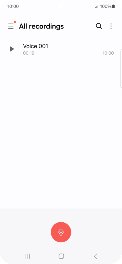 Create a new recording or open a previously saved recording.