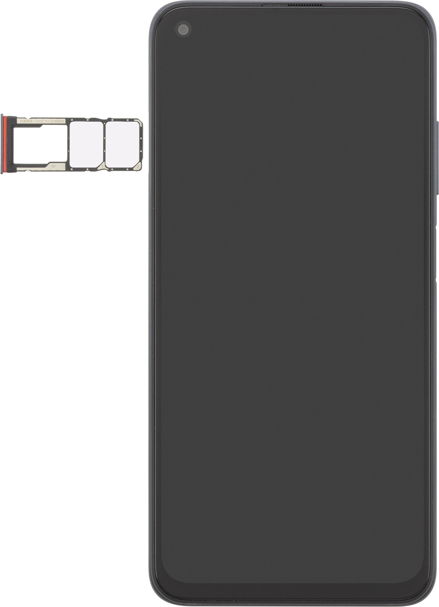 Turn the memory card so the angled corner of the memory card matches the angled corner of the memory card holder and place the card in the holder.