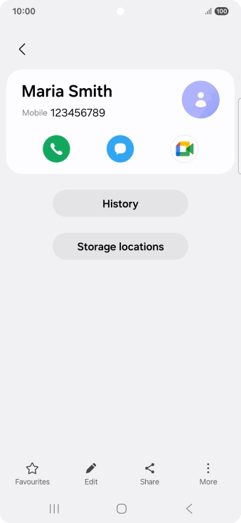 Press the Home key to return to the home screen.