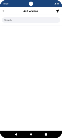 Press the search field and key in the required search word.